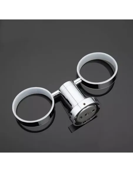 Стакан для ванной комнаты Gappo G1808, латунь, хром, двойной