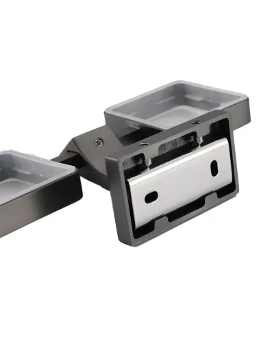 Стакан для ванной комнаты Gappo G0708-9, оружейная сталь, двойной