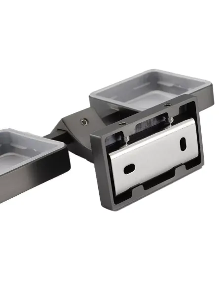 Стакан для ванной комнаты Gappo G0708-9, оружейная сталь, двойной