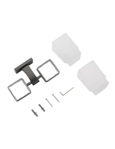 Стакан для ванной комнаты Gappo G0708-9, оружейная сталь, двойной