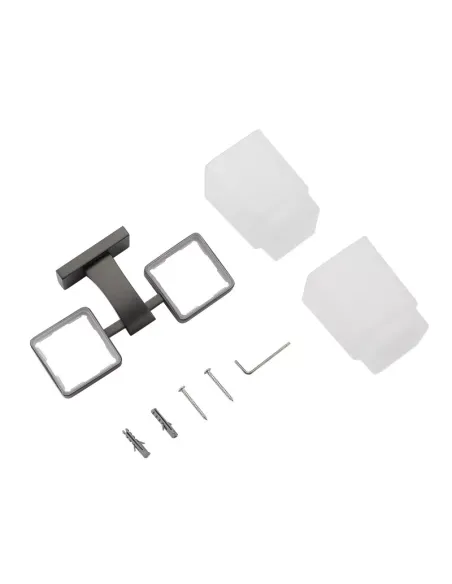 Стакан для ванной комнаты Gappo G0708-9, оружейная сталь, двойной