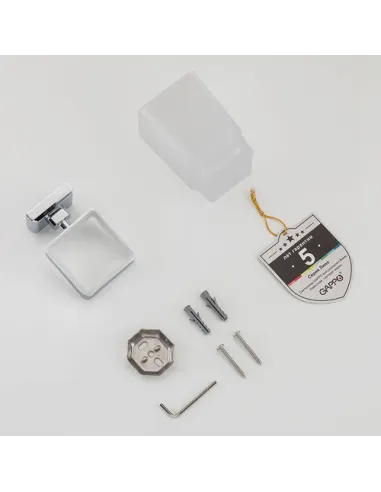 Стакан для ванной комнаты G3806, латунь, хром