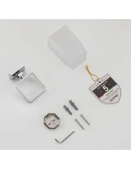 Стакан для ванной комнаты G3806, латунь, хром