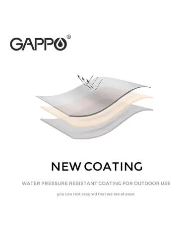 Шторка для ванной Gappo G8654, белый, 1800 х 2000 мм