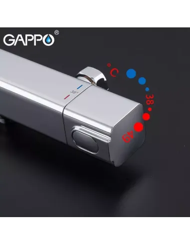 Смеситель для ванны с термостатом Gappo G2091, хром