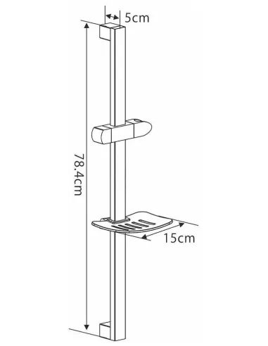 Душовий набір Gappo G8013, латунь, чорний