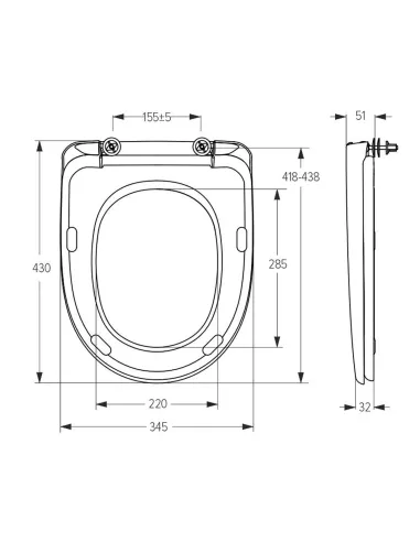 Сидіння для унітазу SoloPlast СПМ-5