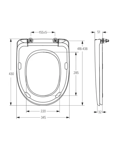 Сидіння для унітазу SoloPlast СПМ-5
