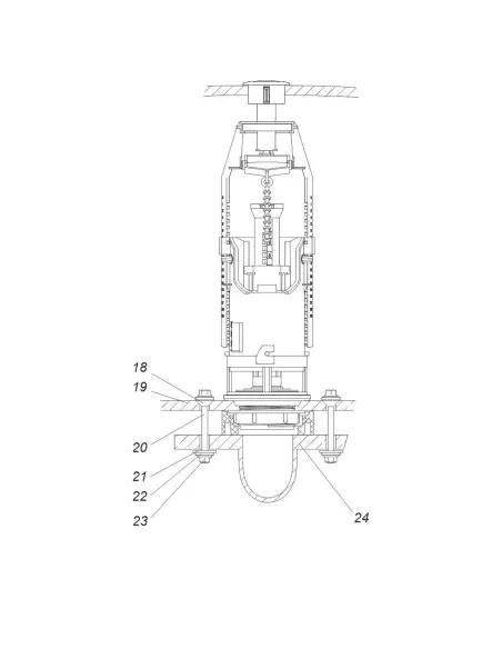 Запорная арматура на унитаз SoloPlast АБк-05 с клапаном боковой подачи