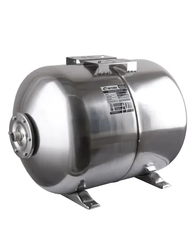 Гидроаккумулятор горизонтальный Optima 100 литров, нержавеющая сталь