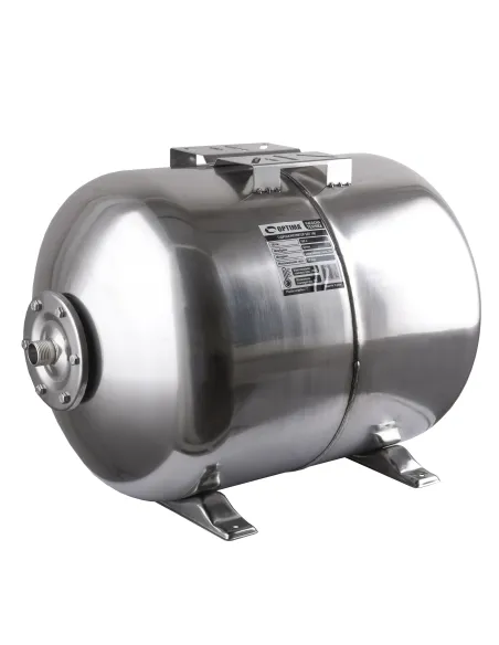 Гідроакумулятор горизонтальний Optima 100 літрів, нержавіюча сталь