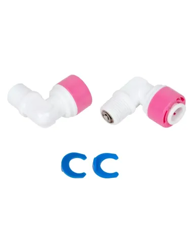 Фитинг угловой ITAL ST007A 0.125х0.25 дюйма, с обратным клапаном