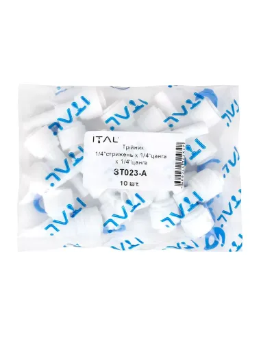 Трійник для труб ITAL ST023A, 0.25х0.25х0.25 дюйма