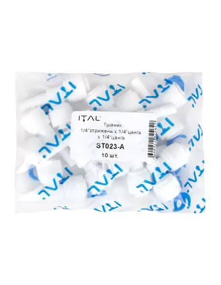 Трійник для труб ITAL ST023A, 0.25х0.25х0.25 дюйма
