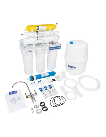 Фільтр зворотного осмосу ITAL RO6 75, 6 ступенів очищення
