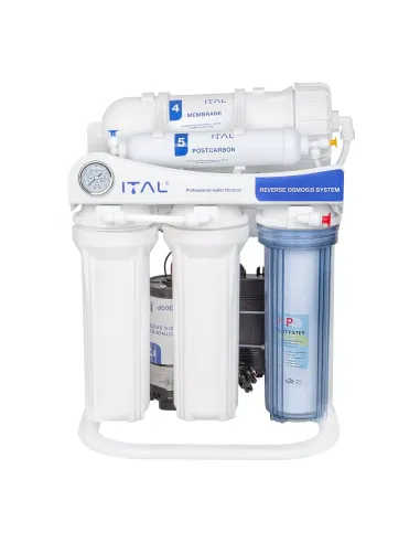 Фільтр зворотного осмосу ITAL IT-RO5-300P, 5 ступенів очищення, з помпою