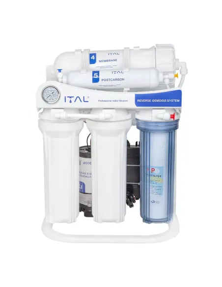 Фильтр обратного осмоса ITAL IT-RO5-300P, 5 степеней очистки, с помпой