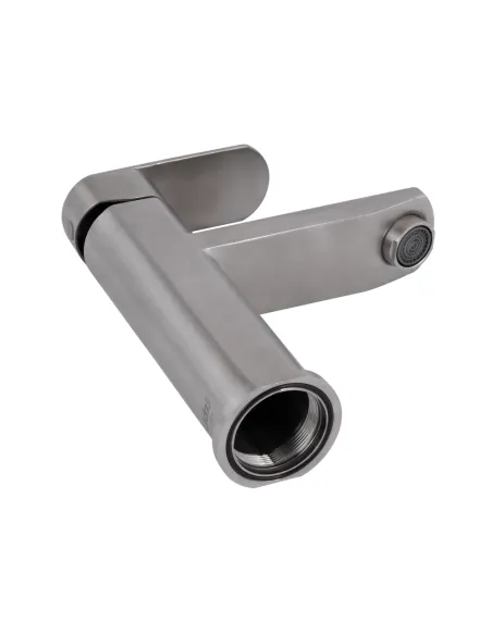 Смеситель для умывальника Lidz Luna 001F Nickel однорычажный Смеситель для умывальника Lidz Luna 001F Nickel однорычажный