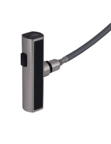 Смеситель для кухни с выдвижным изливом Lidz Aria 015FLT Nickel