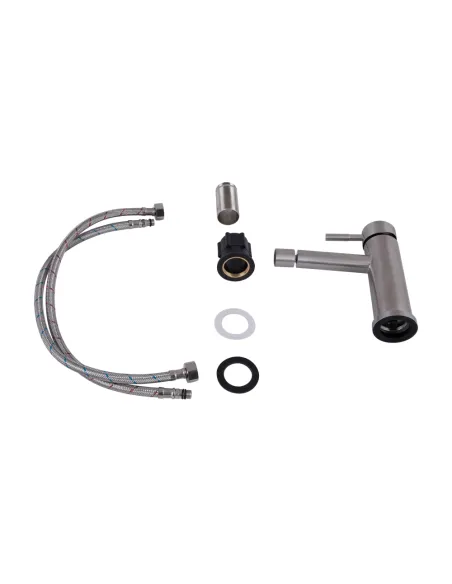 Змішувач для біде одноважільний Lidz Aria 001AF Nickel