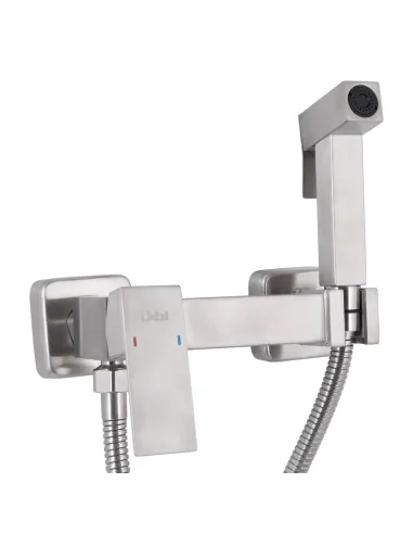 Набір для гігієнічного душу із змішувачем Lidz Kubis 110 Nickel