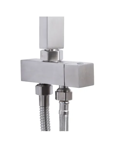 Душевая система без смесителя Lidz Kubis 1120 нержавеющая сталь