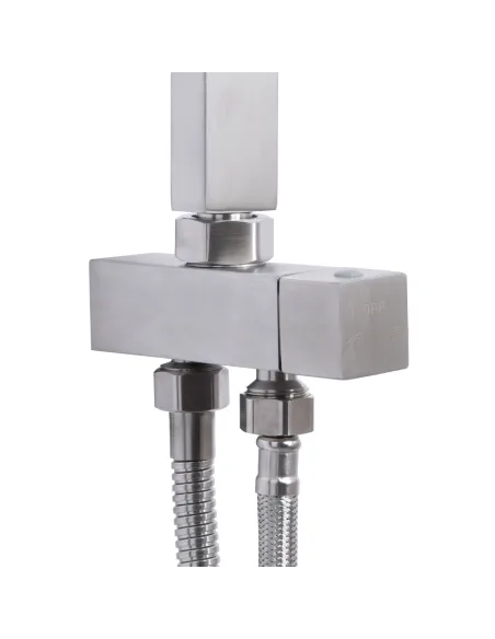 Душова система без змішувача Lidz Kubis 1120 нержавіюча сталь