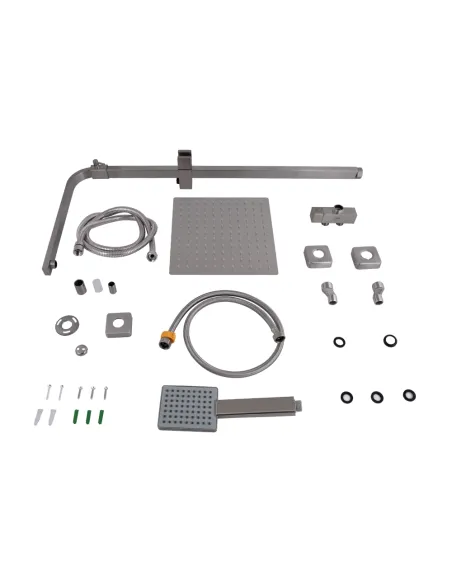 Душевая система без смесителя Lidz Kubis 1120 нержавеющая сталь