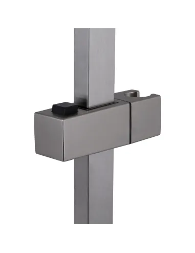 Душова стійка з тримачем Lidz Niagara 321 Nickel, прямокутна