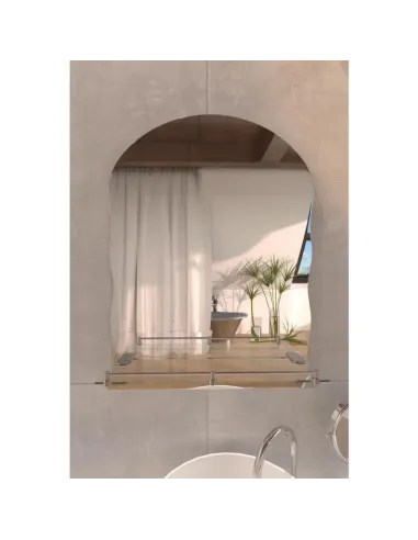 Дзеркало для ванної кімнати Lidz Anny LD78AN6085 з поличкою, 600х850х106 мм