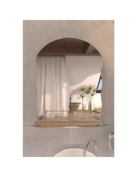 Зеркало для ванной Lidz Anny LD78AN4557 с полочкой, 425х575х105 мм