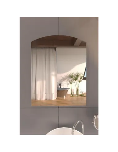 Зеркало для ванной Lidz Wieza LD78WI6585, прямоугольное с дугообразным верхом, 650х850 мм