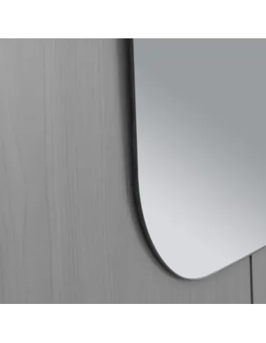 Зеркало для ванной Lidz Nicolel LD78NI4560, прямоугольное с закругленными углами, 450х600 мм