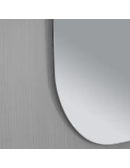 Зеркало для ванной Lidz Nicolel LD78NI6085, прямоугольное с закругленными углами, 600х850 мм