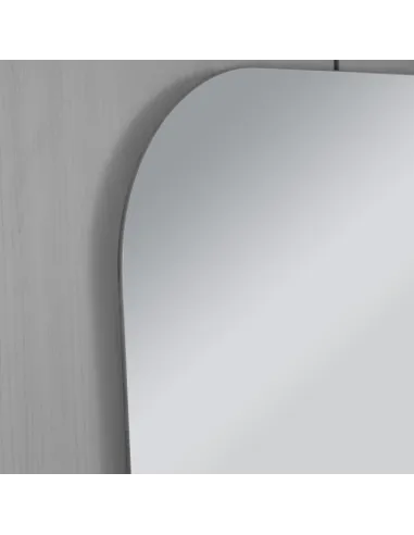 Дзеркало для ванної кімнати Lidz Nicolel LD78NI6085, прямокутне із закругленими кутами, 600х850 мм.