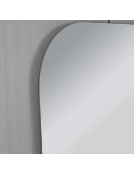 Дзеркало для ванної кімнати Lidz Nicolel LD78NI6085, прямокутне із закругленими кутами, 600х850 мм.