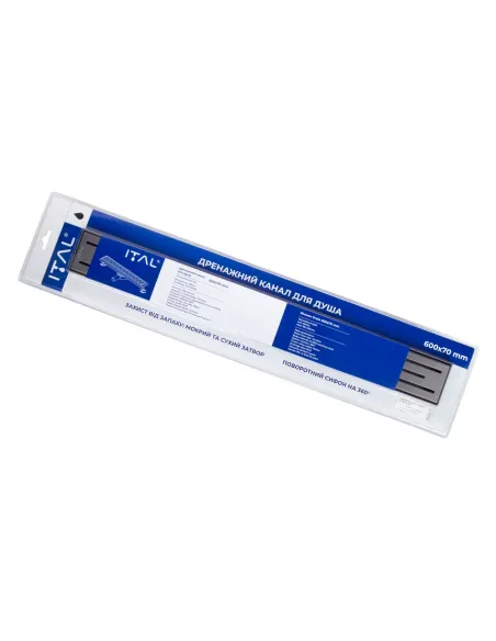 Канализационный трап ITAL IT03-FT01/600G, линейный, комбинированный затвор