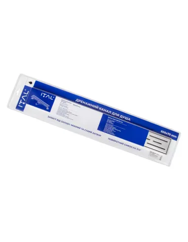 Каналізаційний трап ITAL IT03-FT01/700, лінійний, комбінований затвор