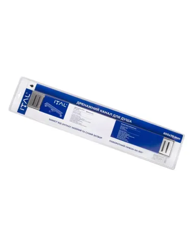 Каналізаційний трап ITAL IT03-FT10/700, лінійний, комбінований затвор