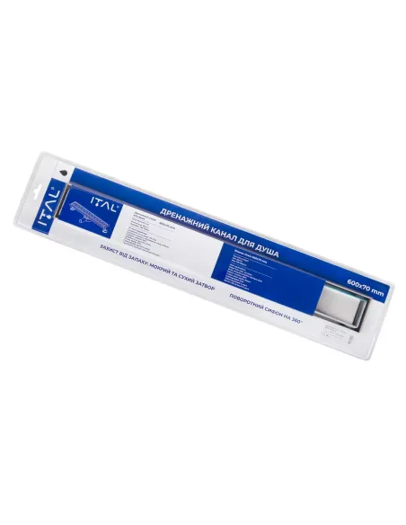 Каналізаційний трап ITAL IT03-FT29/700, лінійний, комбінований затвор