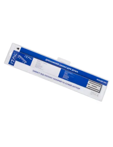 Каналізаційний трап ITAL IT13-FT01/500, лінійний, комбінований затвор