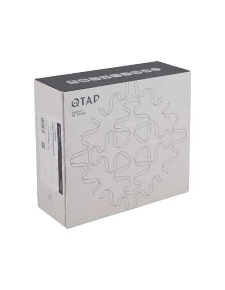 Смеситель для умывальника Qtap Gemini QTGEM270GMB45676 Gunmetal Black PVD однорычажный