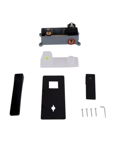 Смеситель для умывальника скрытого монтажа Qtap Gemini QTGEM273BLM45694 Black Matt