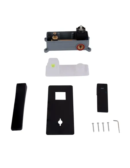 Смеситель для умывальника скрытого монтажа Qtap Gemini QTGEM273BLM45694 Black Matt