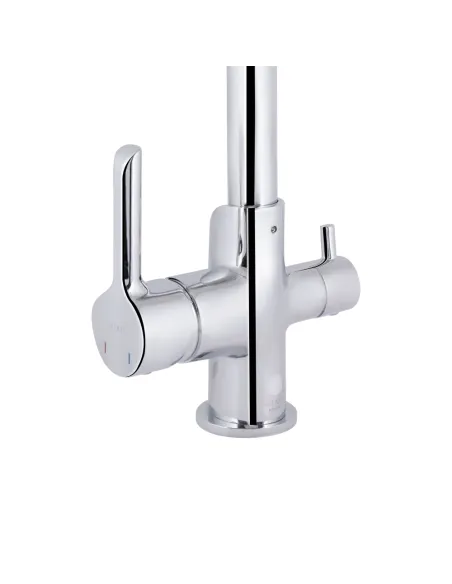 Змішувач для кухні Qtap Grand QTGRA362CRM45667 Chrome з підключенням до фільтра