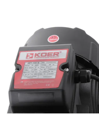 Центробежный поверхностный насос Koer JET-100B, 0.75 кВт