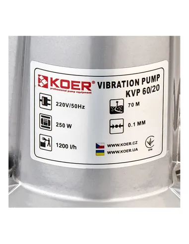 Вібраційний насос для свердловини Koer KVP 60/20 0.25 кВт