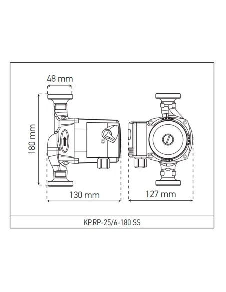 Рециркуляционный насос Koer KP.RP-25/6-180 SS