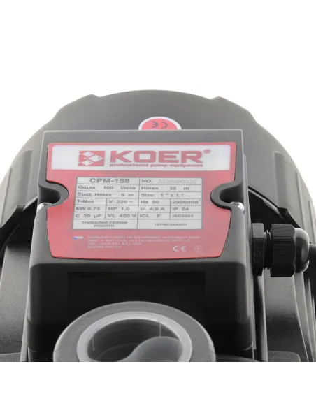Відцентровий поверхневий насос Koer CPM-158, 0.75 кВт