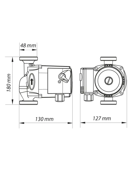 Циркуляционный насос Koer KP.GRS-25/4-130, без гаек Циркуляционный насос Koer KP.GRS-25/4-130, без гаек